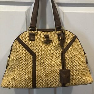 Yves Saint Laurent Raffia Large Muse Brown